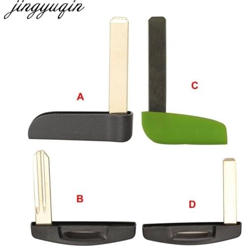 Jingyuqin 15pcs Smart Card Insert Blade For Renault Megane Laguna Koleos Scenic Uncut Blank Emergency Remote Key Replacement