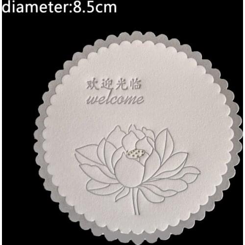 Hotel 8.5cm Disposable white absorbent paper coaster