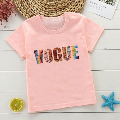 2 3 4 5 6 7 8 9 Years Old Boy Clothes New Pink Girl T Shirt Painted Tie Dye Kits For Kids Shirts Short Sleeve Girls Tops Fashion