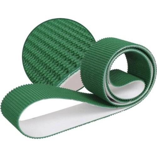 2000x500x2mm PVC Green Diamond Pattern Grid Square Conveyor Industrial Belt