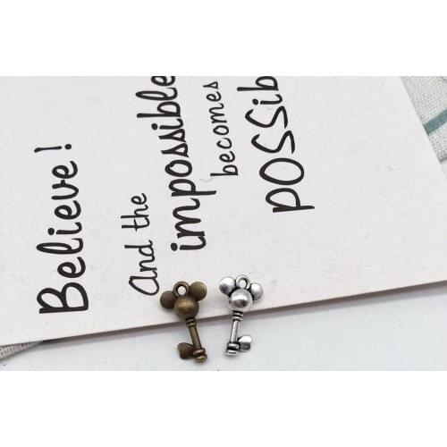 Wholesale 27 pcs mouse key charms fit DIY handmade cute style souvenir necklace earring bracelet charms for Jewelry Making carft