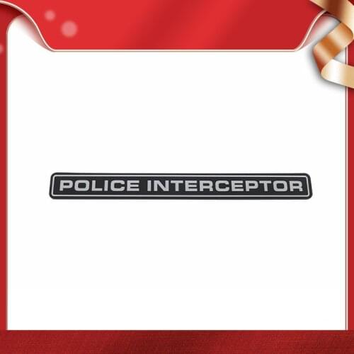 3D Police Interceptor for Explorer Crown Victoria Utility Sedan Charger Caprice V8 Hood Fender trunk Decal Emblem Badge Sticker