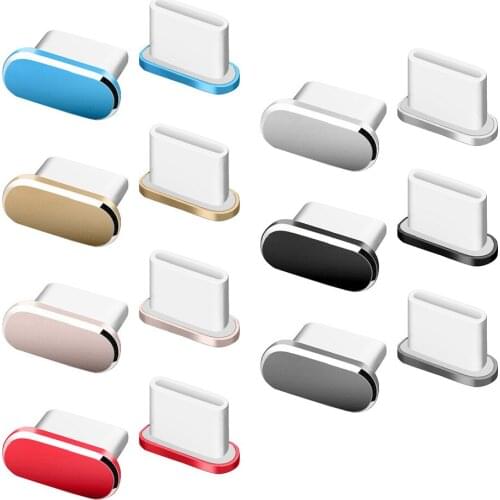 Headphone Jack Dustproof Accessories Charging Ports Protector Type-C Anti Dust Plug Portable Metal Dust Stopper