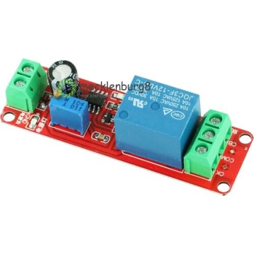DC 12V relay delay timer Shield Module NE555 timer Adjustable Controller Module from 0 to 10 seconds 0 ~ 10 s car generator