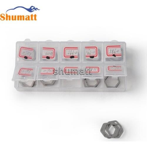 Shumatt for Siemens Piezo Fuel Injector Adjustment Washer Shim Accuracy 0.005mm Size 0.965-1.010mm Total 100 pcs