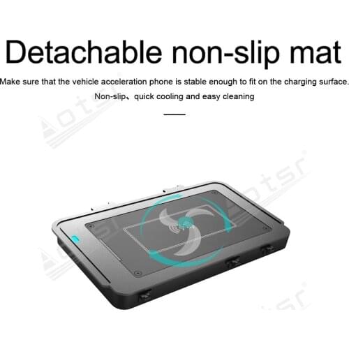 QI Wireless Charge Special On-Board Phone Android For Volkswagen T-Roc 2018 Teramont 2017-2019 Passat 2019 Phideon 2018 Non-slip