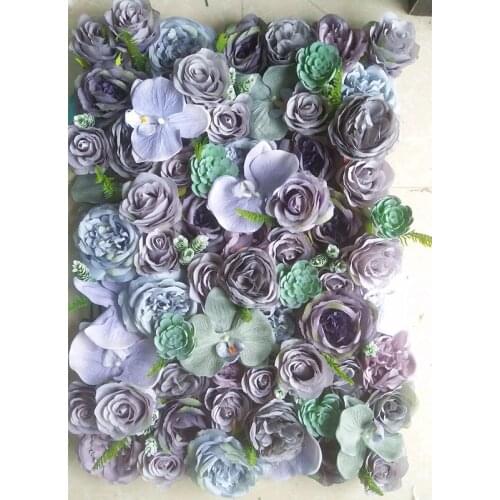 SPR Succulent plants flower wall wedding backdrop artificial flower table runner arch decorative flore Free Shipping 24pcs/lot