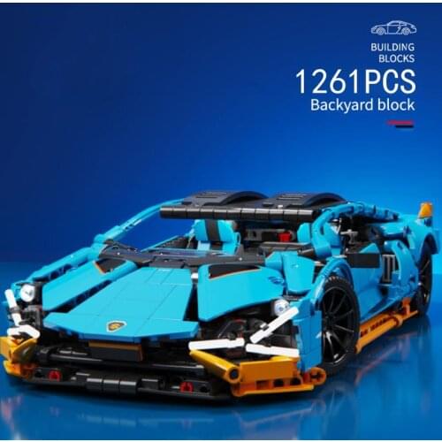 Technical super sport car 2.4Ghz radio Remote control building block 1:14 scale germany bull logo lambor Sian rc toy collection