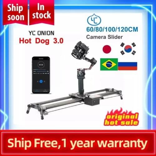 YC Onion Hot Dog 3.0 Camera DSLR Slider Motorized Rail Dolly App Control Phone Video Shooting Super Low Noise Motor 60-120CM