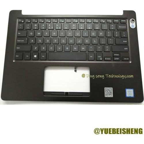 YUEBEISHENG 95%New Original For DELL Inspiron 13 5370 5000 V5370 Palmrest US Keyboard Upper Case Cover Brown