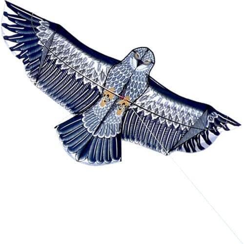 New Huge 1.5m Flat Eagle Kite Single-line Novelty Animal Kites Windsock Garden Outdoor Toys Interactive Game Childrens Gift