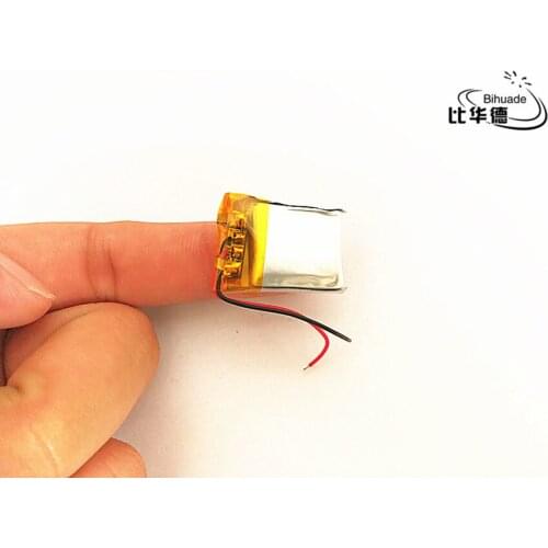 10pcs/lot 3.7V 180mAh 651723 Lithium Polymer Li-Po li ion Rechargeable Battery cells For Mp3 MP4 MP5 GPS PSP