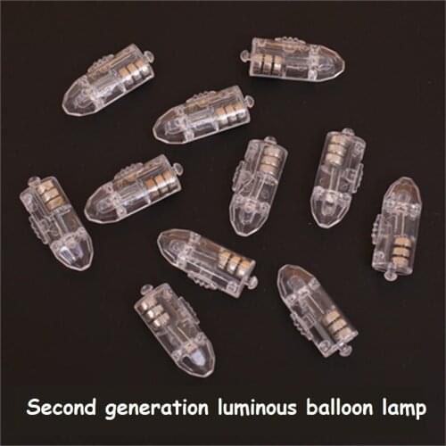 1000pcs Second Generation Luminous Light-Emitting Balloon Lamp Bullet Head Bar Dance Wedding Decoration Flash Led Lights Party
