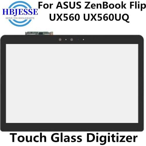 15.6" Touch Screen Glass Digitizer With frame For ASUS ZenBook Flip UX560 UX560UQ