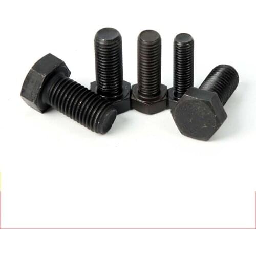 5/20X M3 M4 M5 M6 GB5783 DIN933 Black 304 Stainless Steel External Hex Outside Hexagon Head Cap Screw Bolt Thread Length 6-100mm