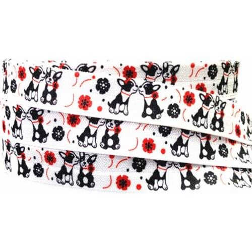 5 Yards 5/8" Kiss Cat Printed foe elastic bands Sewing Apparel Accessories Handmade Lace Trims Wedding Decoration