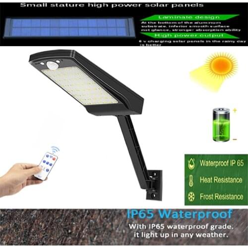 56 led Solar Lights Wireless Radar Sensor Spotlight Outdoor Garden Waterproof Exterior Security Light