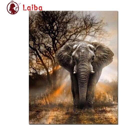 DIY Diamond Painting Animal elephant Full Square Diamond Embroidery sale Cross Stitch sets Mosaic Rhinestones Handmade Gift