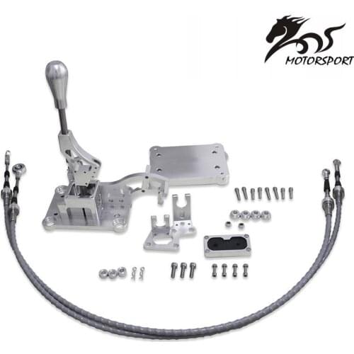 Whole Set Car Shifter Box Shifter Cables Knob Trans Bracket Shifter Base Plate Firewall Cable Grommet For RSX K-Swap K20 K24