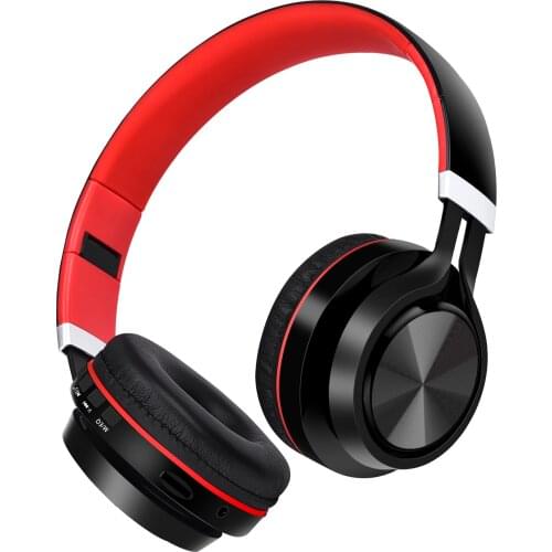 Surround Bass Bluetooth Wireless Headphone Stereo Earphone with FM Radio Game Headset for IOS/Android/PC