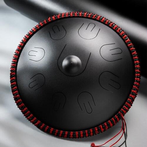 Hluru A D Minor 9 notes tones Handpan Tambourine Ethereal Steel Tongue Professional Drummer Musical Instrument percussion Drum