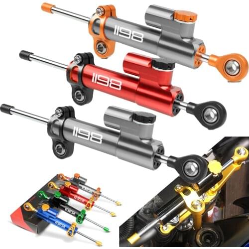 For DUCATI 1198/S/R 1198S 1198R 1198 2009-2011 2010 Universal Aluminum Motorcycle Damper Steering Stabilize Safety Control
