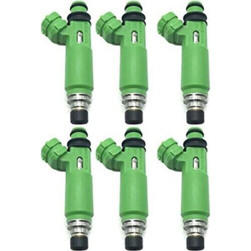 6Pcs/Lot Fuel Injectors 195500-3170 1955003170 MD332733 for Mitsubishi Montero Sport 3.0L 6G72 1998-2003