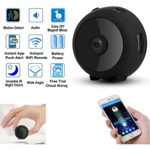 HD Mini Wireless WiFi camera Small 1080P IP Camera Wireless Micro Video Camera DVR DV Motion Recorder Wireless IP Camera SD Card