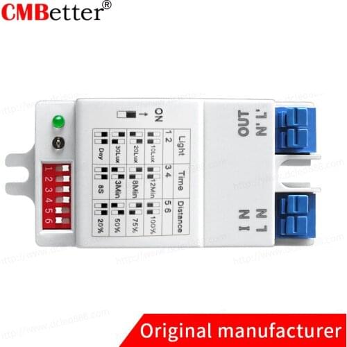 220V 5.8GHz Microwave Movement Motion Detector PIR Sensor For Light Switch Hottest microwave radar motion sensor