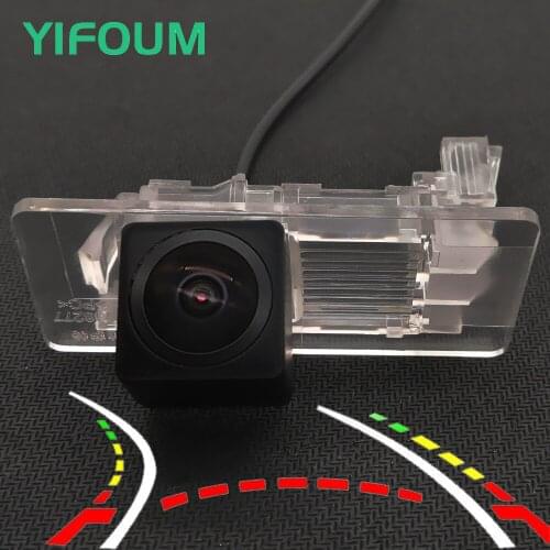 AHD Fisheye 12LED Dynamic Trajectory Car Rear View Camera For VW Bora Jetta Lavida Touran Sharan Sagitar Touareg New Passat Yeti
