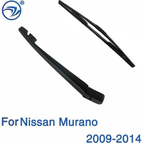 Wiper 12" Rear Wiper Blade & Arm Set Kit For Nissan Murano 2009-2014 Windshield Windscreen Rear Window 5.0