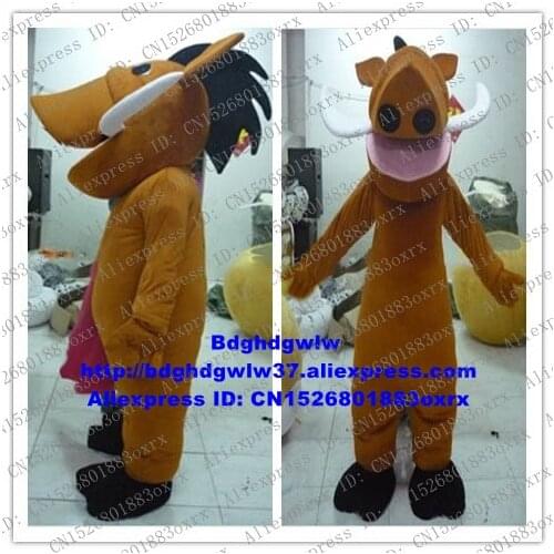 The Wild Boar Pumbaa The Lion King Mascot Costume Adult Cartoon Character Outfit Professional Stage Magic Brand Figure zx2312