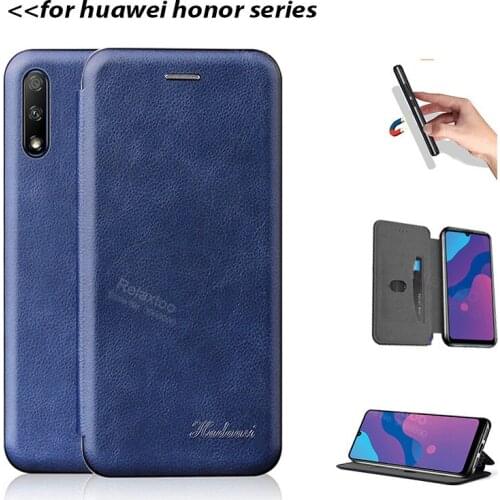 Leather flip case Honor 9A 9X Premium 10i 20 lite 20s 9lite v30 pro 10lite wallet stand cases on honor 20 pro 10 i 9a a 9 cover