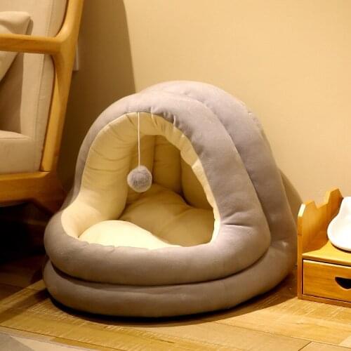 Lovely Warm Soft Cat Bed House Cat Bed Winter Pet Dog Nest Summer Winter Round Cat Small Dog Home Mats Pet Supplies