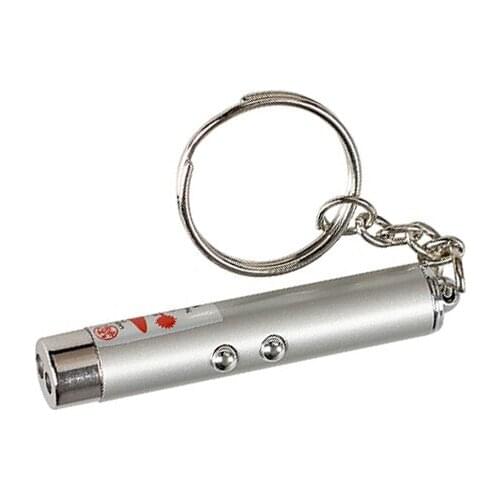 Mini 2 in 1 Keychain Plus Flashlight Portable LED Light Torch for Emergency Camping JW