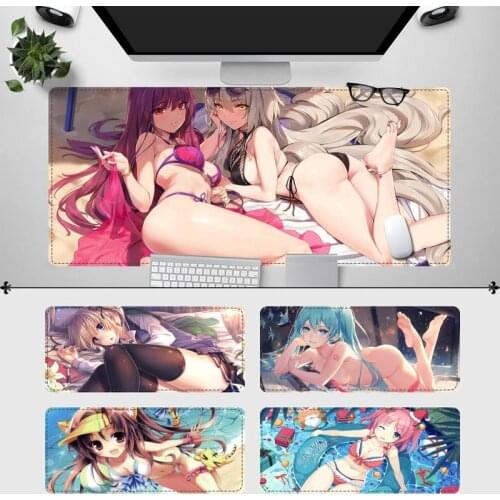 Fashion Sexy Anime Girl Gaming Mouse Pad Gaming MousePad Large Big Mouse Mat Desktop Mat Mice Computer Mouse pad for cs go/LOL