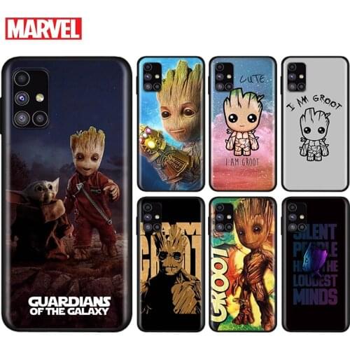 Marvel I am Groot For Samsung Note 20 10 9 8 Ultra lite Plus Pro F62 M62 M60 M40 M31S M21 M20 M10S Soft Phone Case