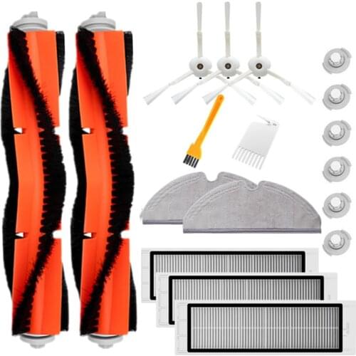 18pcs/set Dust Catcher Dust Cleaner Vacuum Cleaner Accessories Set with Side Clean Brush Filter Side Brush For Roborock S series
