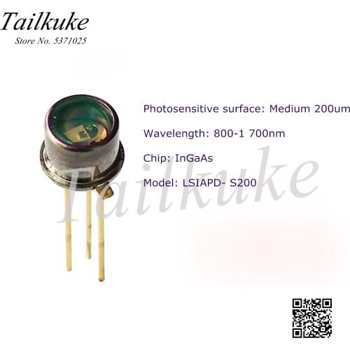 800-1700nm 200um InGaAs Avalanche Photodiode Detector APD High Responsivity