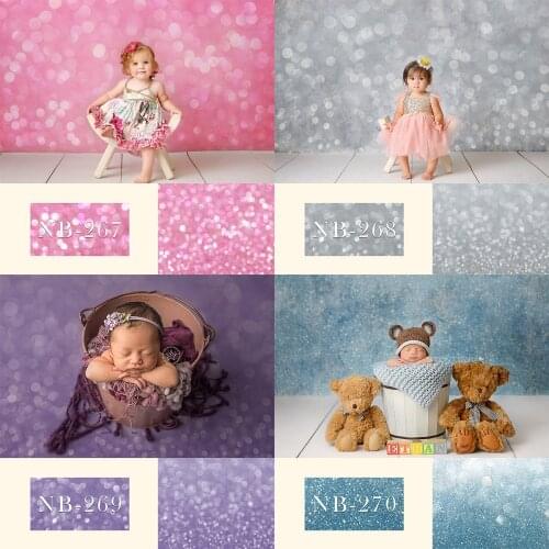 Newborn Baby Portrait Bokeh Backdrop Dreamy Bling Photo Background for Kids Children Baby Shower Birthday Paty Decoration Banner