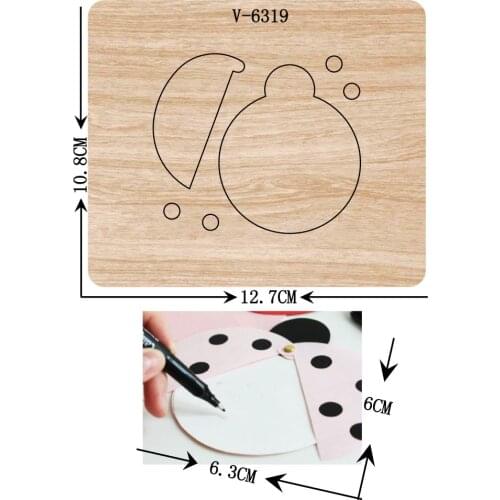 New Cards, postcards wooden dies cutting dies for scrapbooking Multiple sizes V-6319