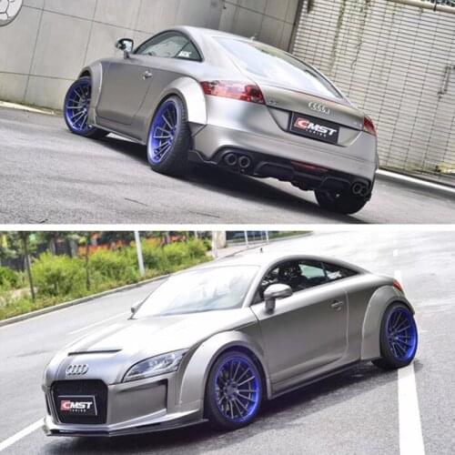 Applicable to Audi Tt Refitting Cmst Wide Body Enveloping Carbon Fiber Bar Front Spade Side Skirt Rear Lip Tail