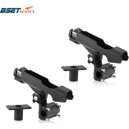BSET MATEL 2X Rest Adjustable Removable 360 degree Fishing Rod rack Holder Kayak Boat Support Tools Accessories Pole Bracket
