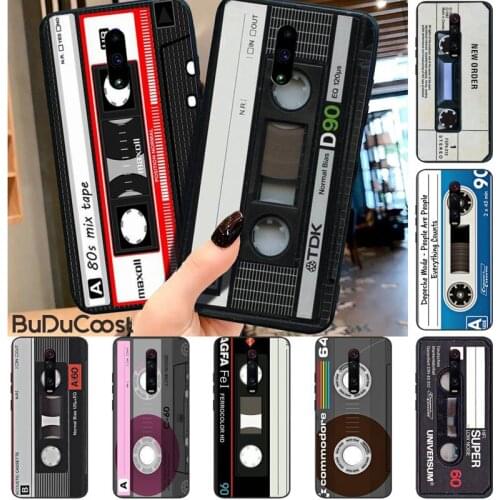 Riccu Vintage Magnetic Tape Cassette Phone Case for RedMi 5 5plus 6 Pro 6A S2 4X GO 7A 8A 7 8 9 K20 case