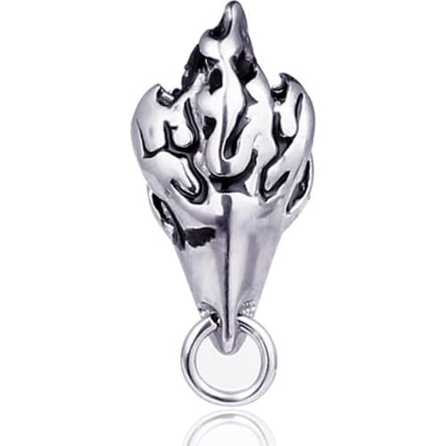 Retro Punk Flame Eagle Stainless Steel Stud Earrings For Men Women Unisex Party Earrings Jewelry Wholesale