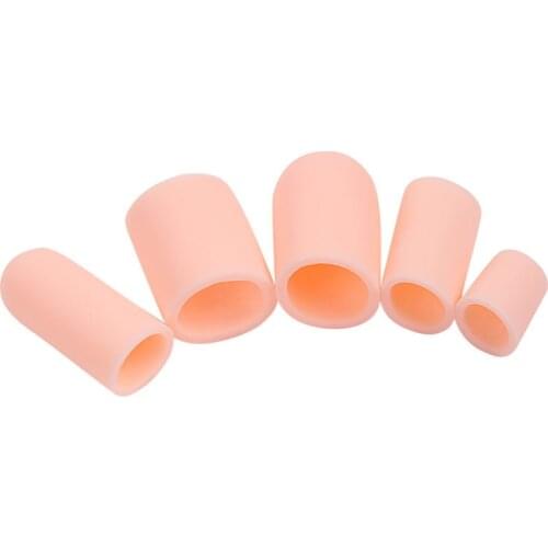 2pcs/set Finger Toe Protector Silicone Gel Cover Cap Pain Relief Preventing Blisters Corns Nail Tools Foot Care Toe Separators