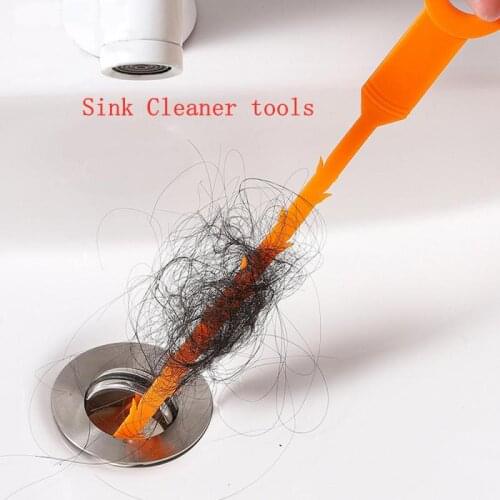 Kitchen Anti Clog Sink Cleaner tools Filter Bathroom Hair Sewer Strainer Floor Hair Removal Cleaning Tool Bathroom Accessories