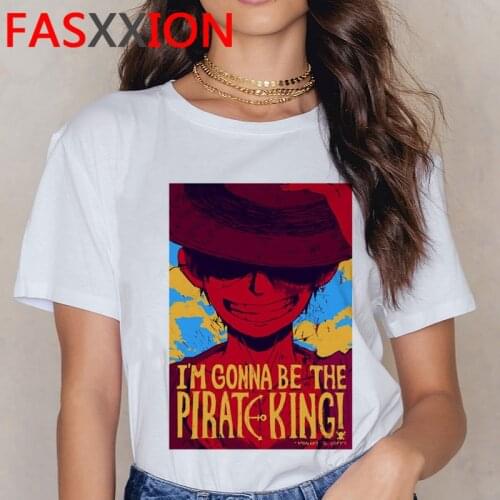 One Piece Nakama top tees summer top men vintage harajuku casual aesthetic japanese summer top couple clothes harajuku