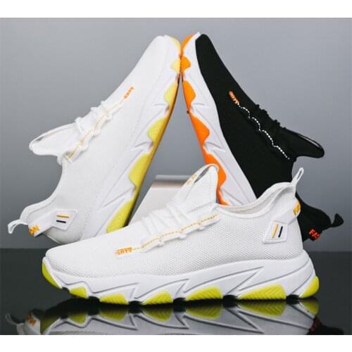 Couple shoes men and women the same casual shoes flying woven comfortable trendy shoes mens shoes spring 2021 new