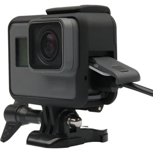 RuigPro Standard Frame Mount Wire Connectable Protective Housing Case for GoPro Hero 5 6 7 Black Go Pro Accessories